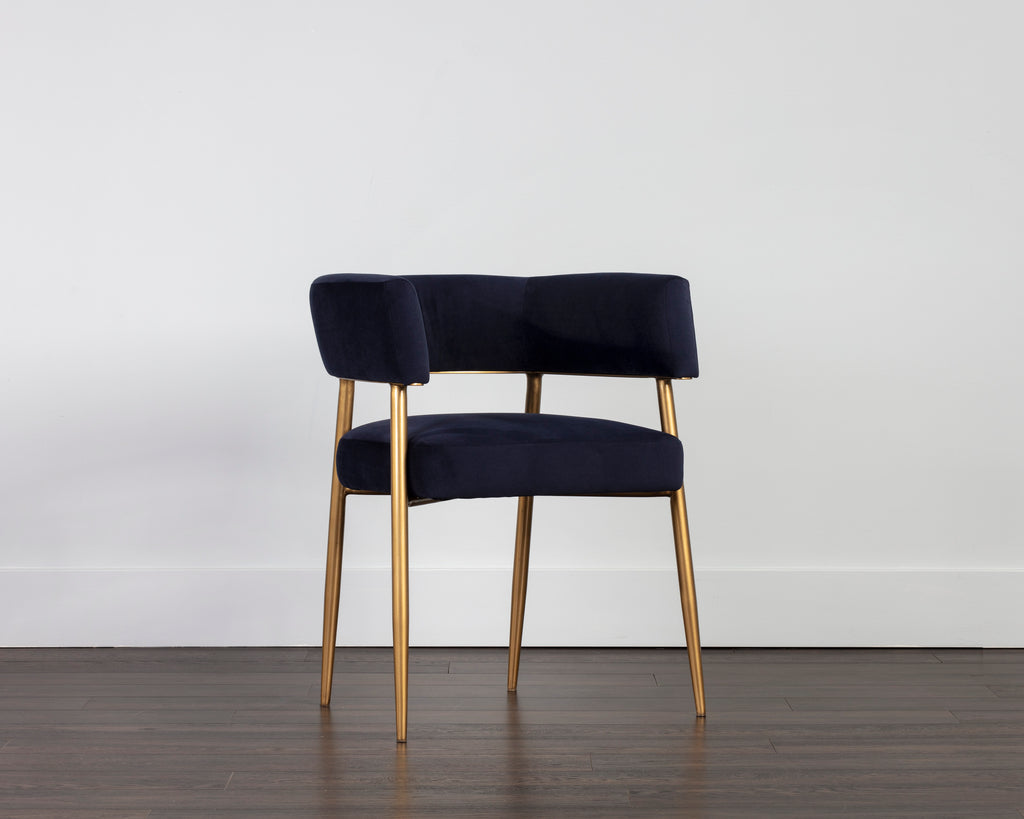 Maestro Dining Armchair - Abbington Navy | Sunpan Furniture - 106493