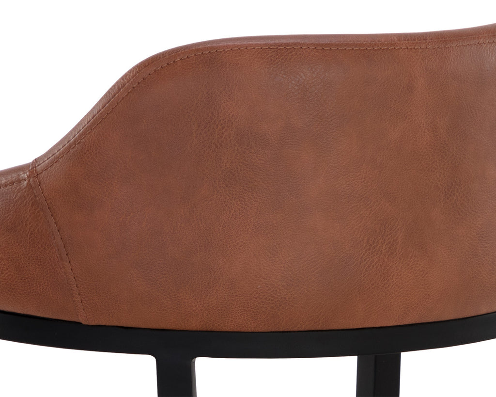 Astra Counter Stool - Black - Cinnamon Brown | Sunpan Furniture - 111083