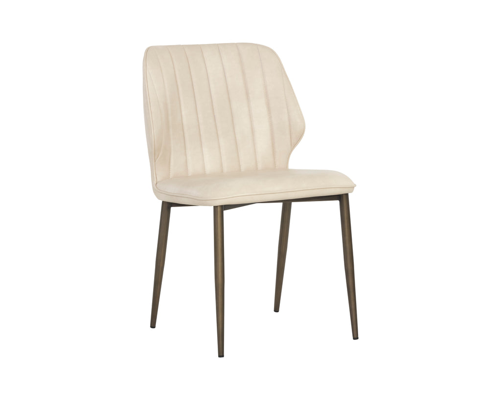 Clinton Dining Chair - Bronze - Bravo Cream | Sunpan Furniture - 106695