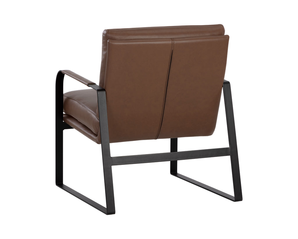 Sterling Lounge Chair - Missouri Mahogany Leather | Sunpan Furniture - 107698