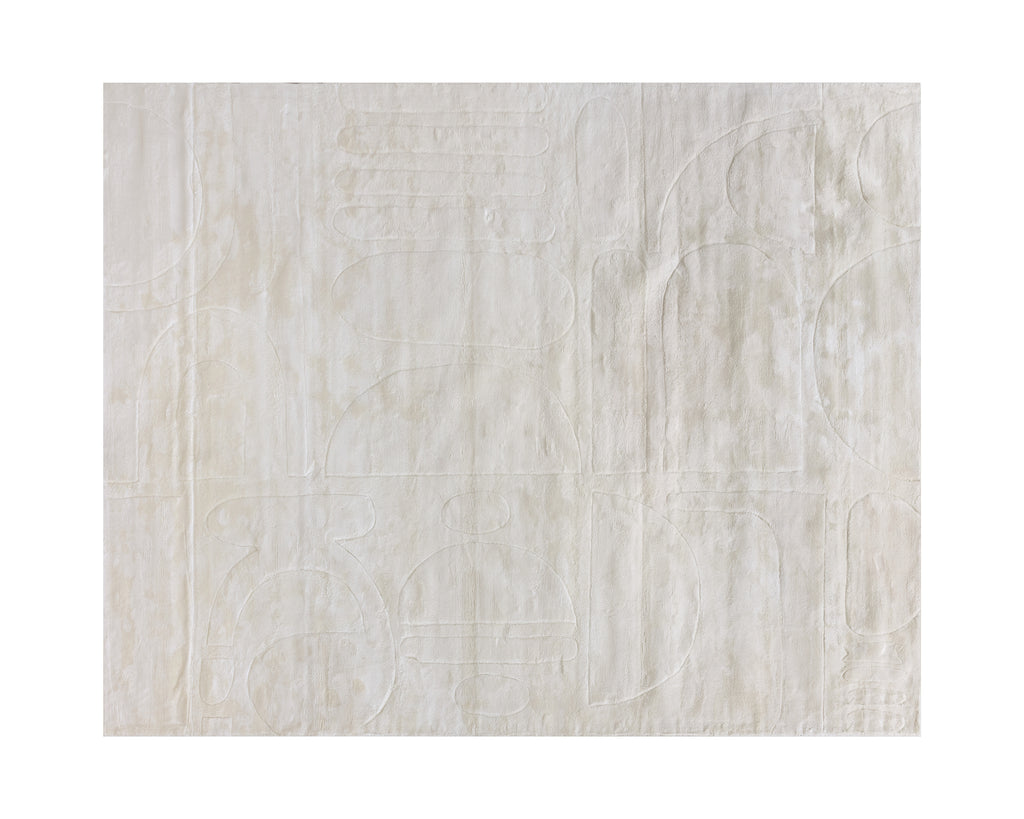 Caruso Hand-Loomed Rug - Cream / Ivory - 8' X 10' | Sunpan Furniture - 109589