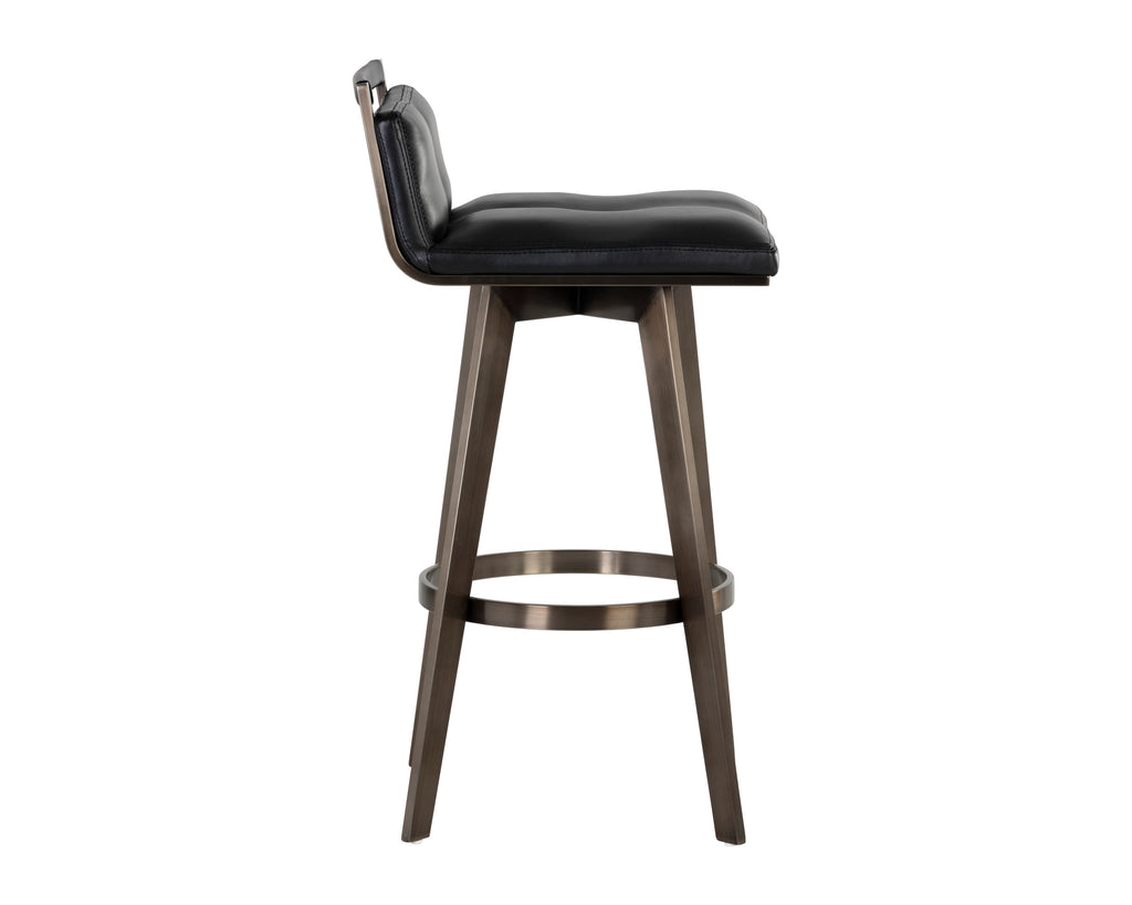 Arizona Swivel Barstool - Castillo Black | Sunpan Furniture - 106559