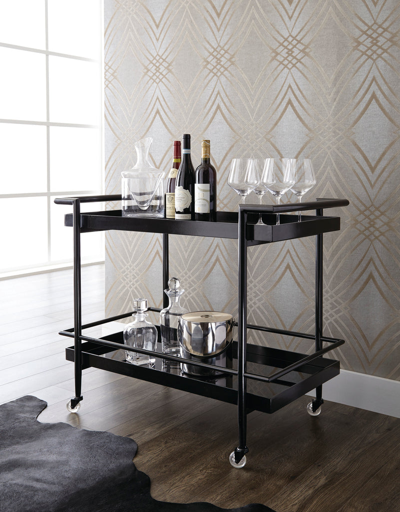 Livingston Bar Cart - Black | Sunpan Furniture - 100913