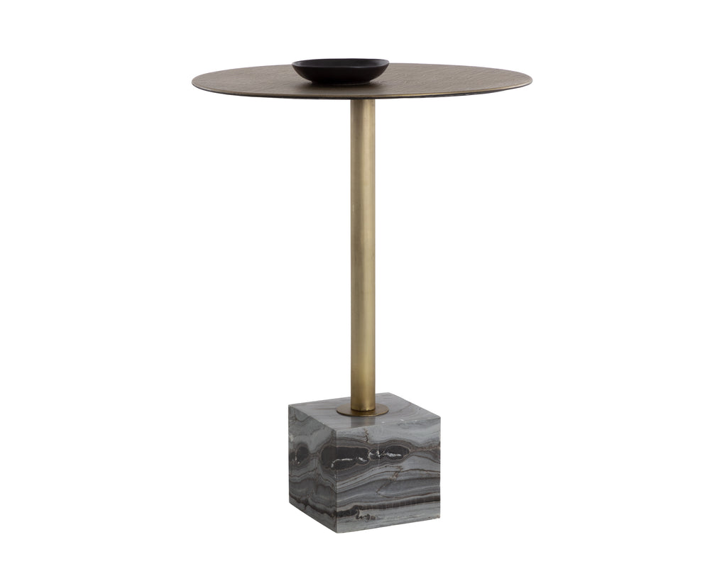 Kata Bar Table - Grey Marble | Sunpan Furniture - 109642