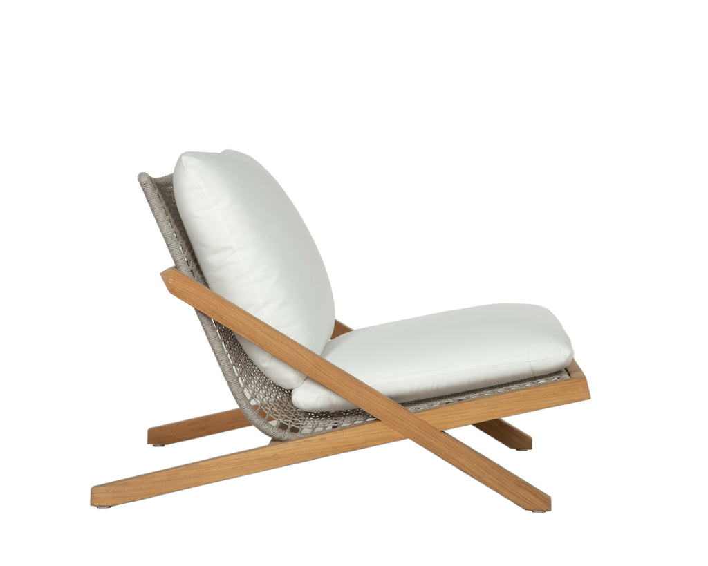 Bari Lounge Chair - Natural - Stinson White | Sunpan Furniture - 109461