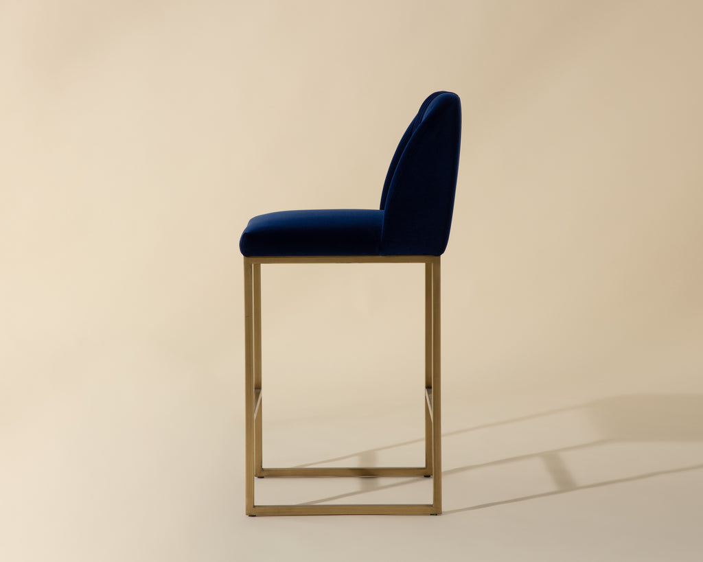 Nevin Counter Stool - Sapphire Blue | Sunpan Furniture - 105087