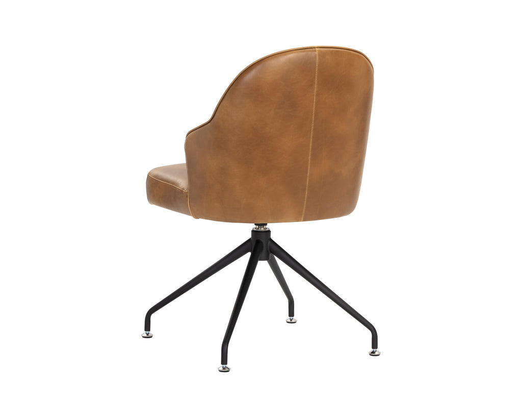 Bretta Swivel Dining Chair - Tobacco Tan | Sunpan Furniture - 106375