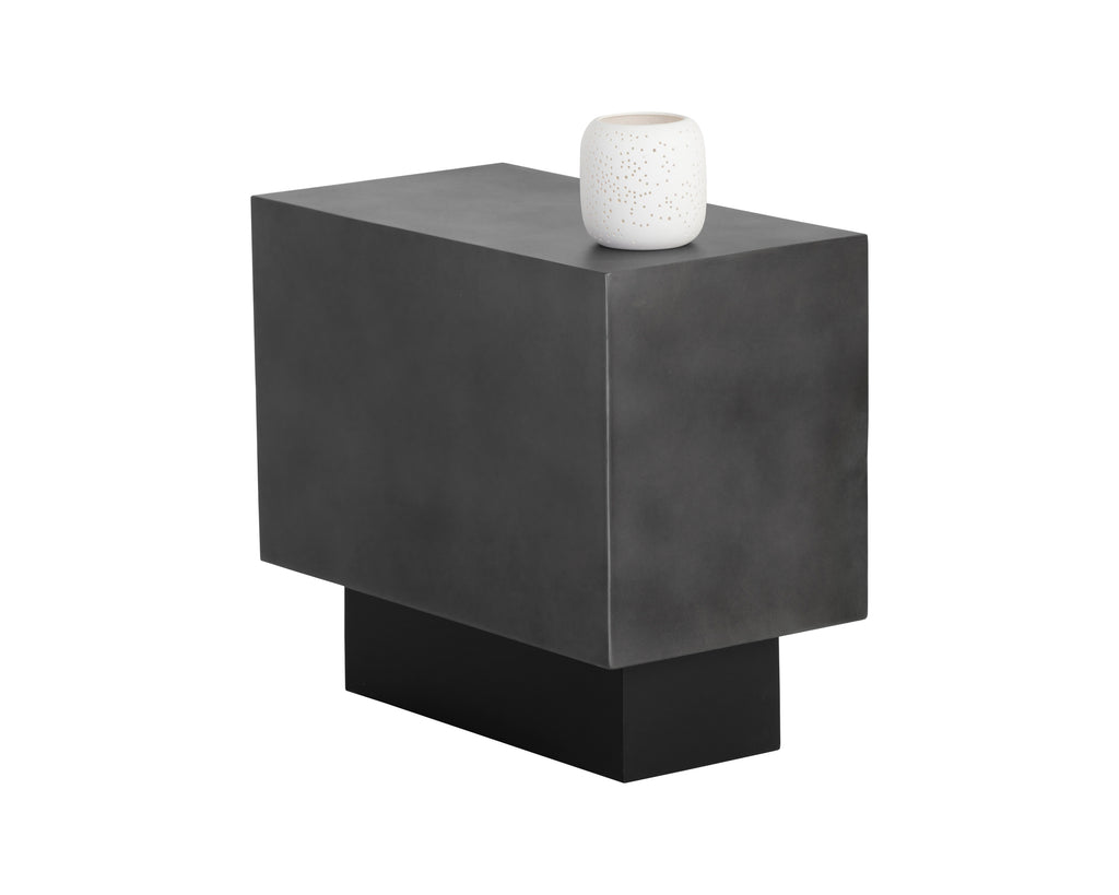 Blakely Side Table - Gunmetal | Sunpan Furniture - 107079