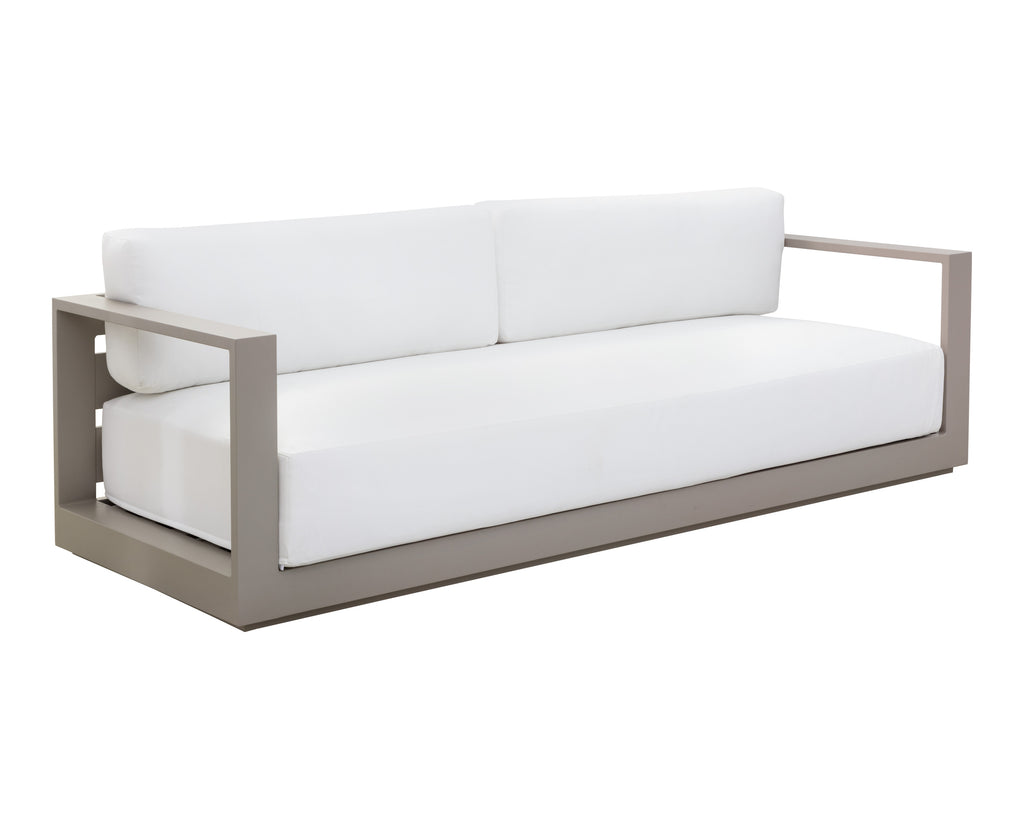 Tavira Sofa - Greige - Stinson White | Sunpan Furniture - 110479