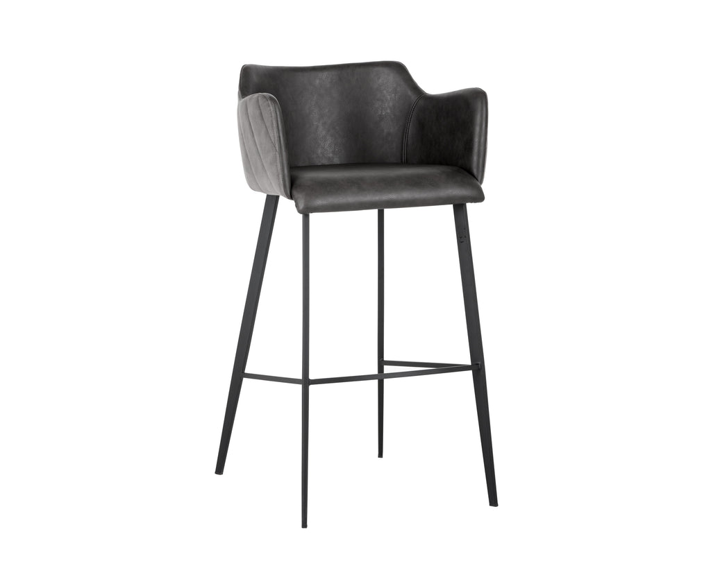 Griffin Barstool - Town Grey / Roman Grey | Sunpan Furniture - 103244