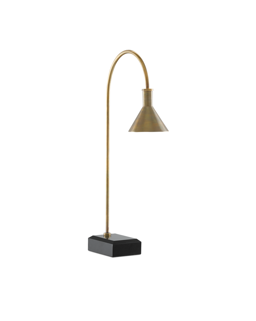 Currey & Co Thayer Brass Desk Lamp | 6000-0628