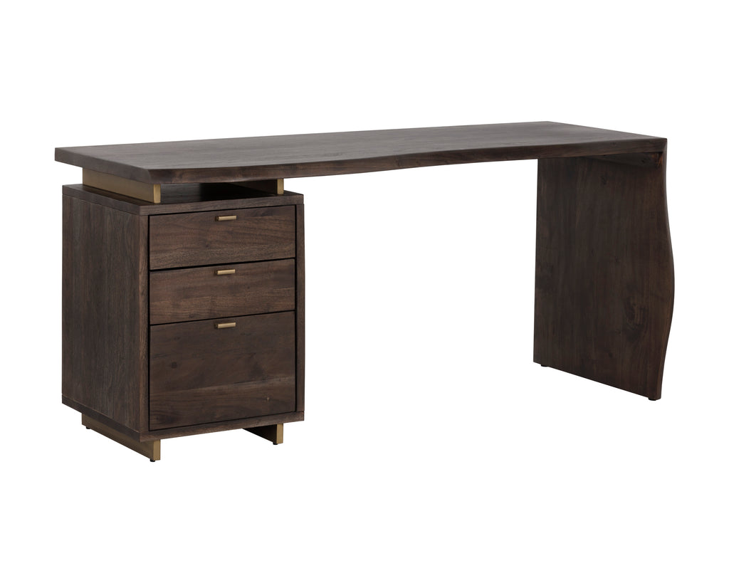 Lewis Desk - Dark Brown | Sunpan Furniture - 107009