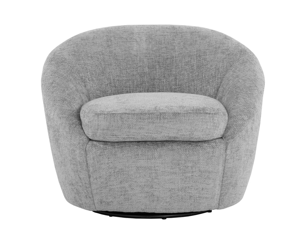 Bliss Swivel Lounge Chair - Husky Grey | Sunpan Furniture - 109892