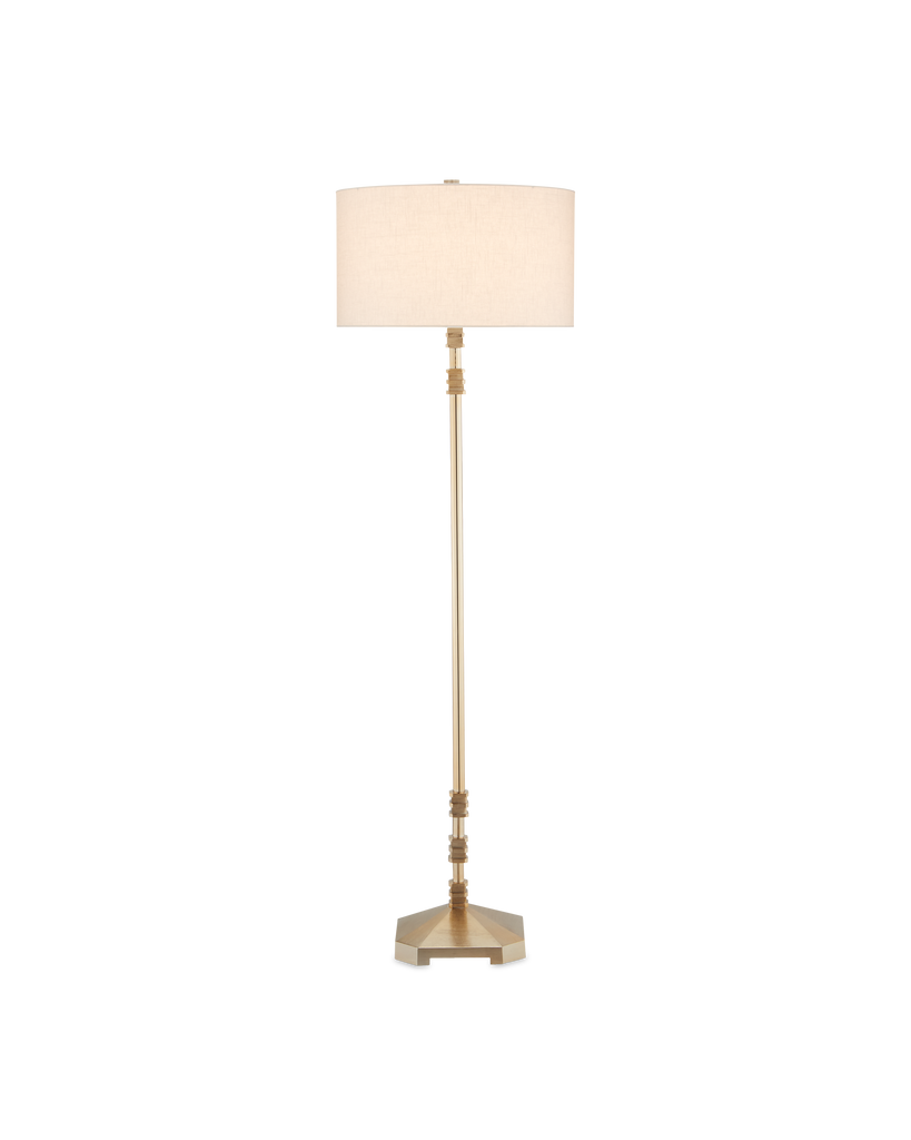 Currey & Co Pilare Gold Floor Lamp | 8000-0098