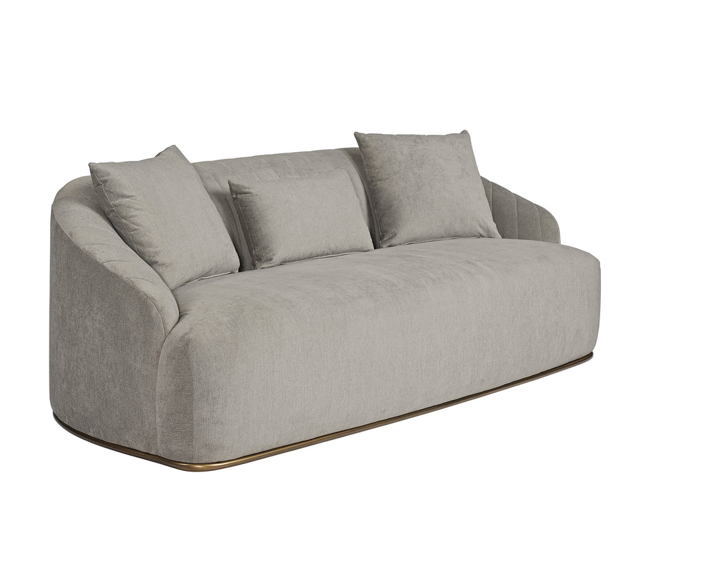 Astrid Sofa - Polo Club Stone | Sunpan Furniture - 105334