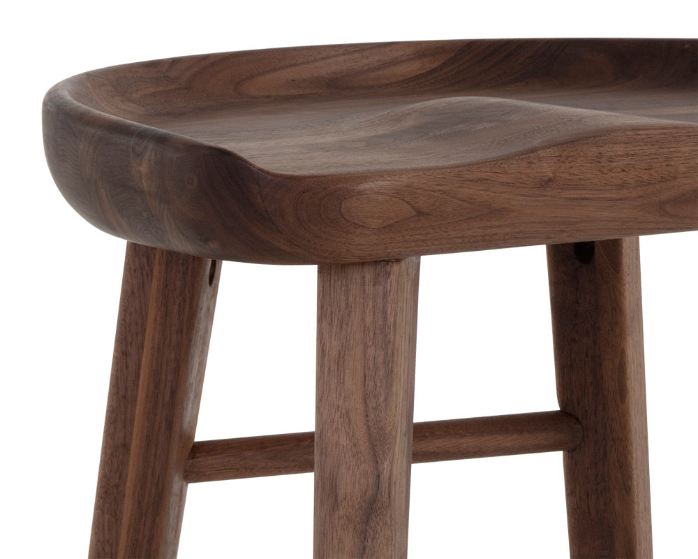 Dominic Counter Stool - Walnut | Sunpan Furniture - 107096