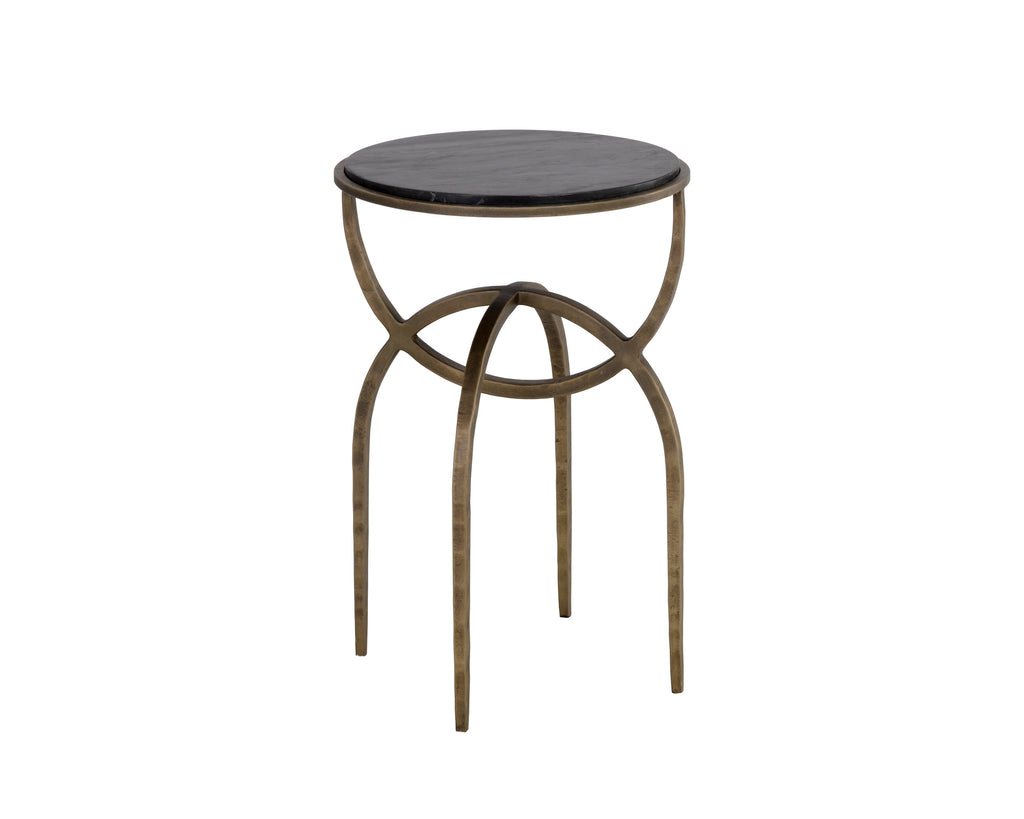 Alicent End Table - Black Marble | Sunpan Furniture - 110190