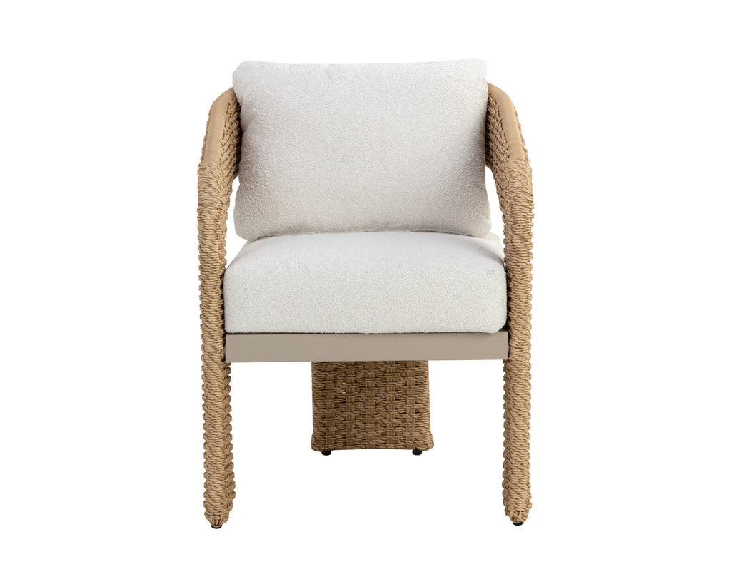 Pylos Dining Armchair - Natural - Louis Cream | Sunpan Furniture - 111597