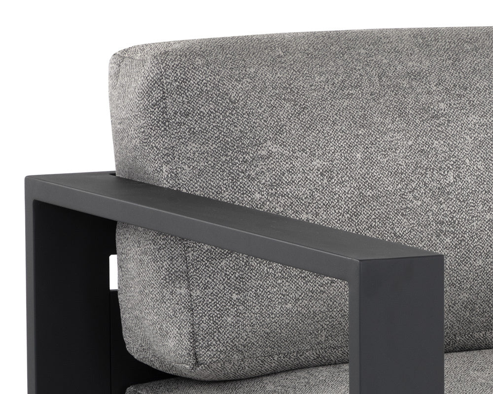 Tavira Armchair - Charcoal - Lanikai Salt And Pepper | Sunpan Furniture - 109655