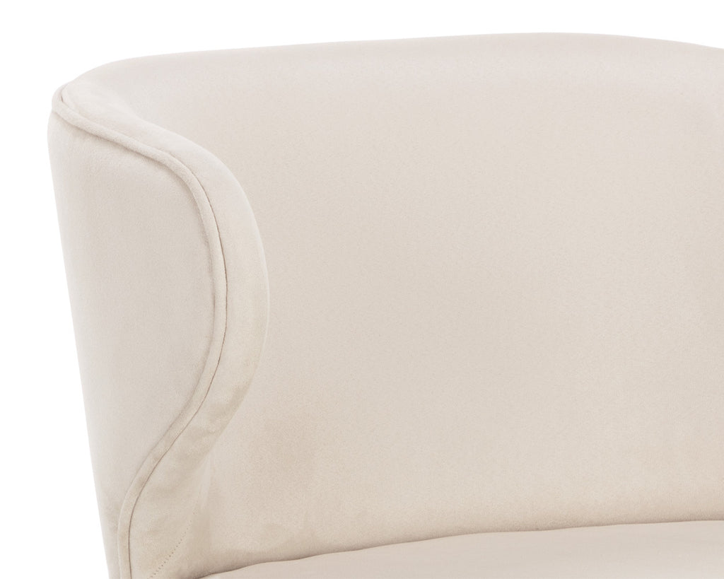 Simone Swivel Dining Chair - Casablanca Cloud | Sunpan Furniture - 108761