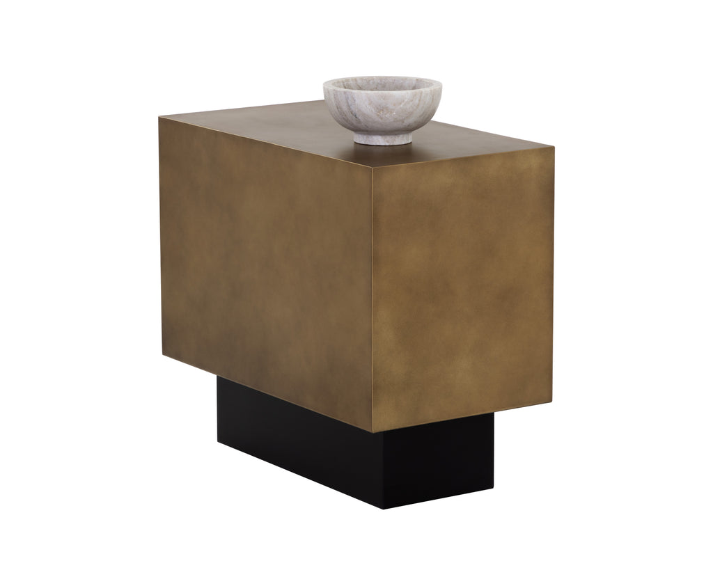 Blakely Side Table - Antique Brass | Sunpan Furniture - 109023