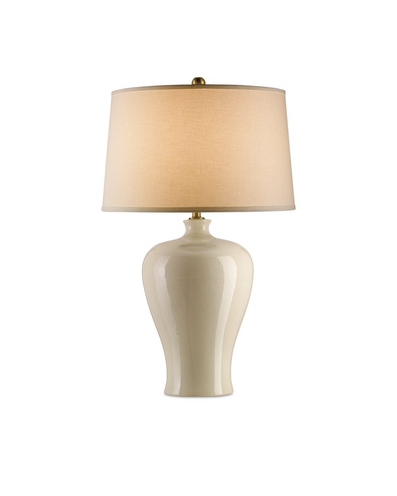 Currey & Co Blaise Cream Table Lamp | 6822