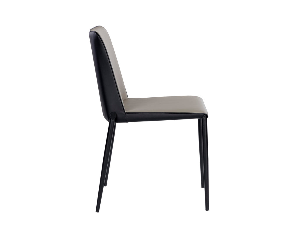 Renee Stackable Dining Chair - Dillon Stratus / Dillon Black | Sunpan Furniture - 107879