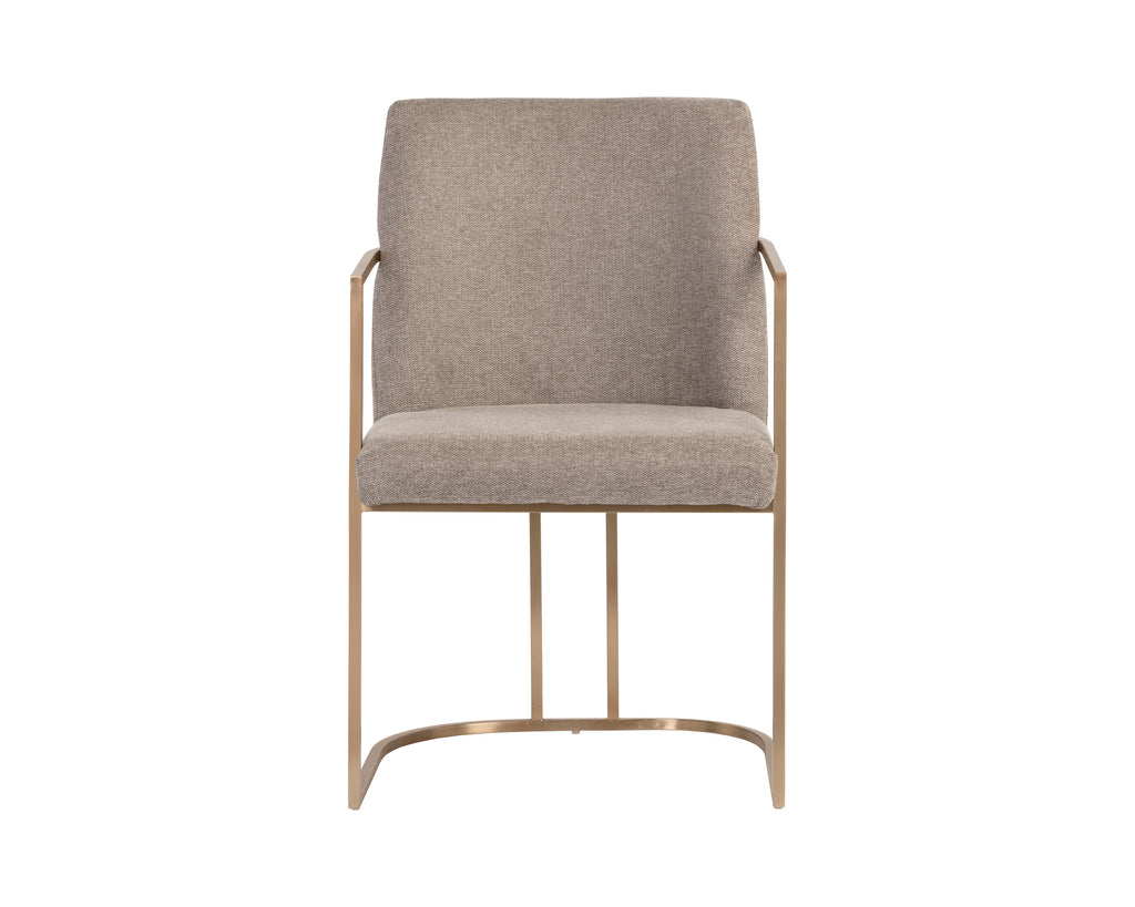 Rayla Dining Armchair - Belfast Oyster Shell | Sunpan Furniture - 106179