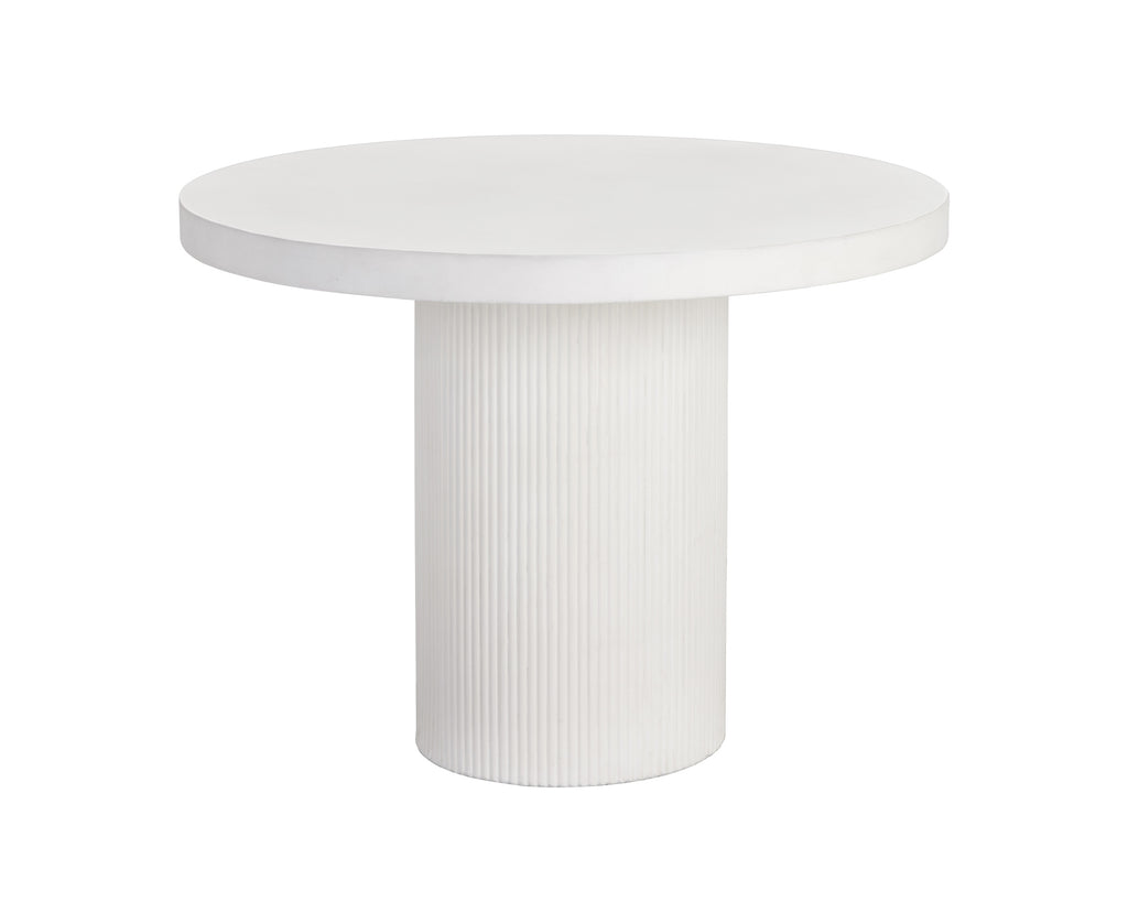 Nicolette Dining Table - White - 40" | Sunpan Furniture - 109289