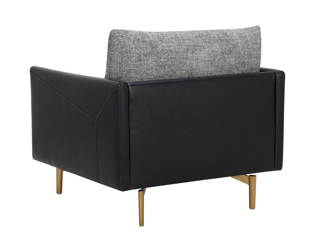 Ashi Armchair - Nash Zebra / Coal Black | Sunpan Furniture - 110997