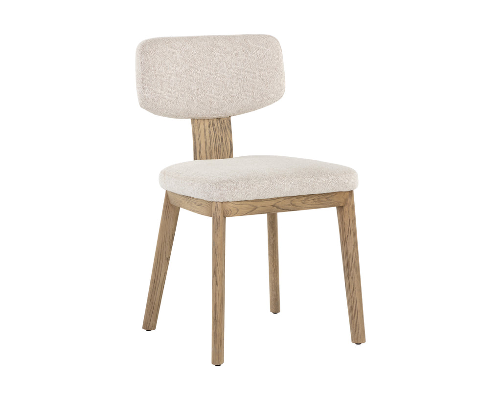 Rickett Dining Chair - Weathered Oak - Dove Cream | Sunpan Furniture - 107883