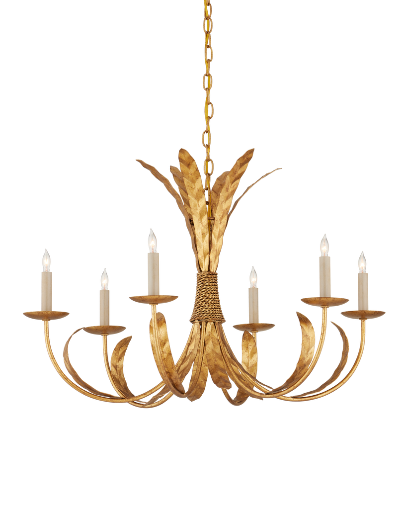 Currey & Co Bette Gold Chandelier | 9000-0186