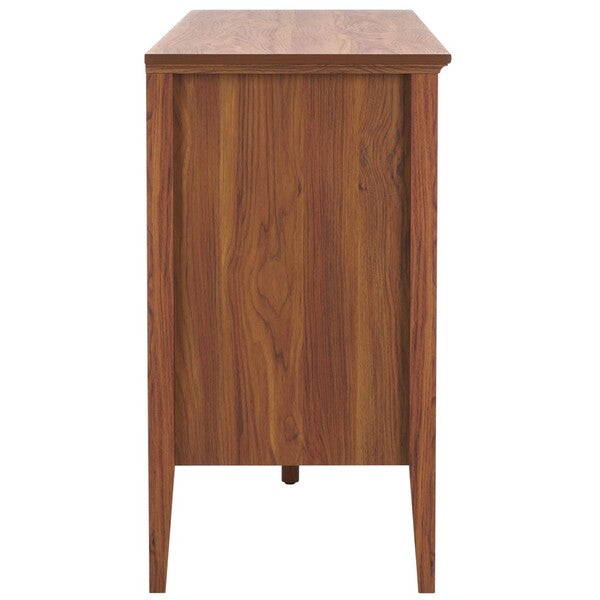 Sondra 6 Drawer Dresser | Safavieh - DRS9602 - Walnut / Gold