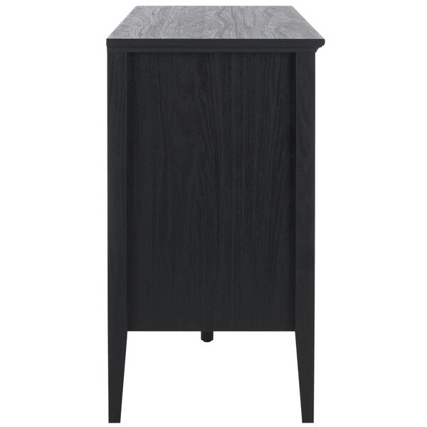 Sondra 6 Drawer Dresser | Safavieh - DRS9602 - Black / Gold