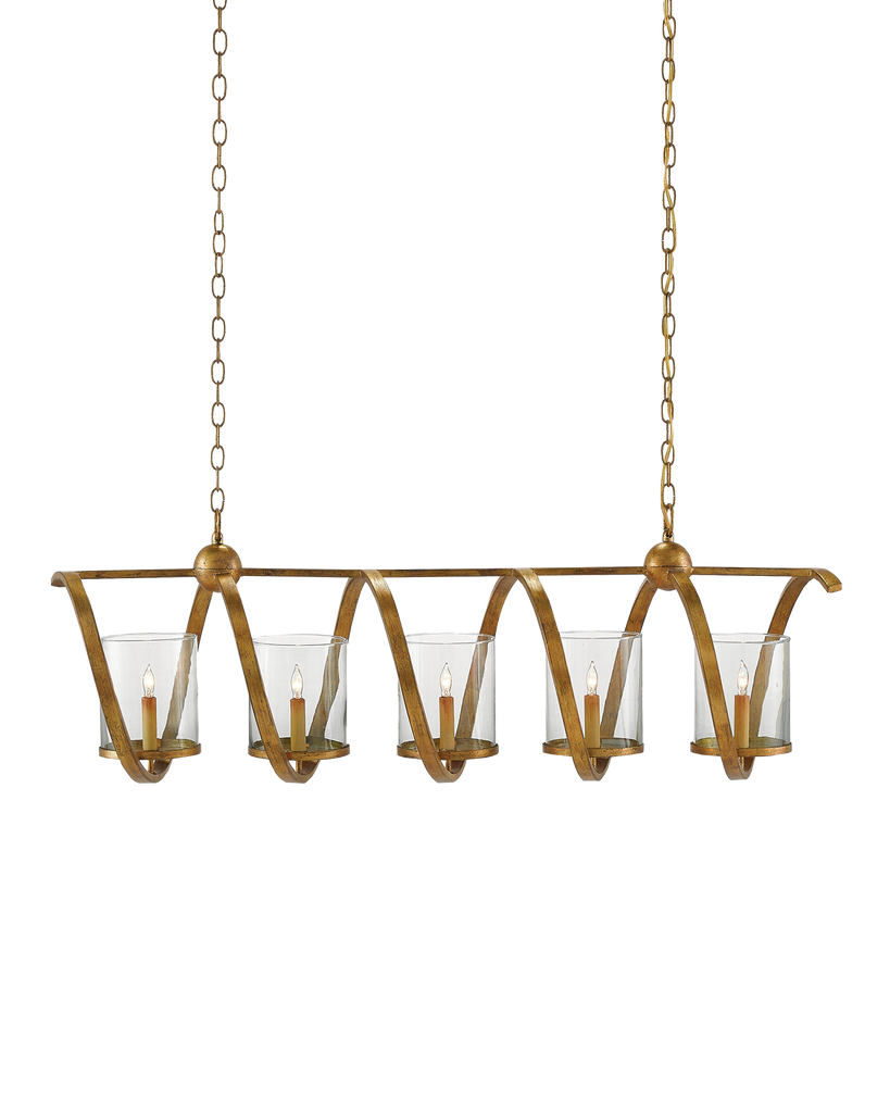 Currey & Co Maximus Medium Gold Chandelier | 9000-0054