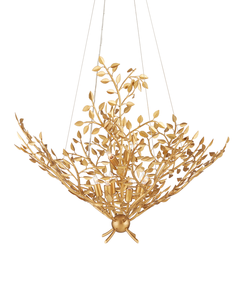 Currey & Co Huckleberry Gold Chandelier | 9000-0778