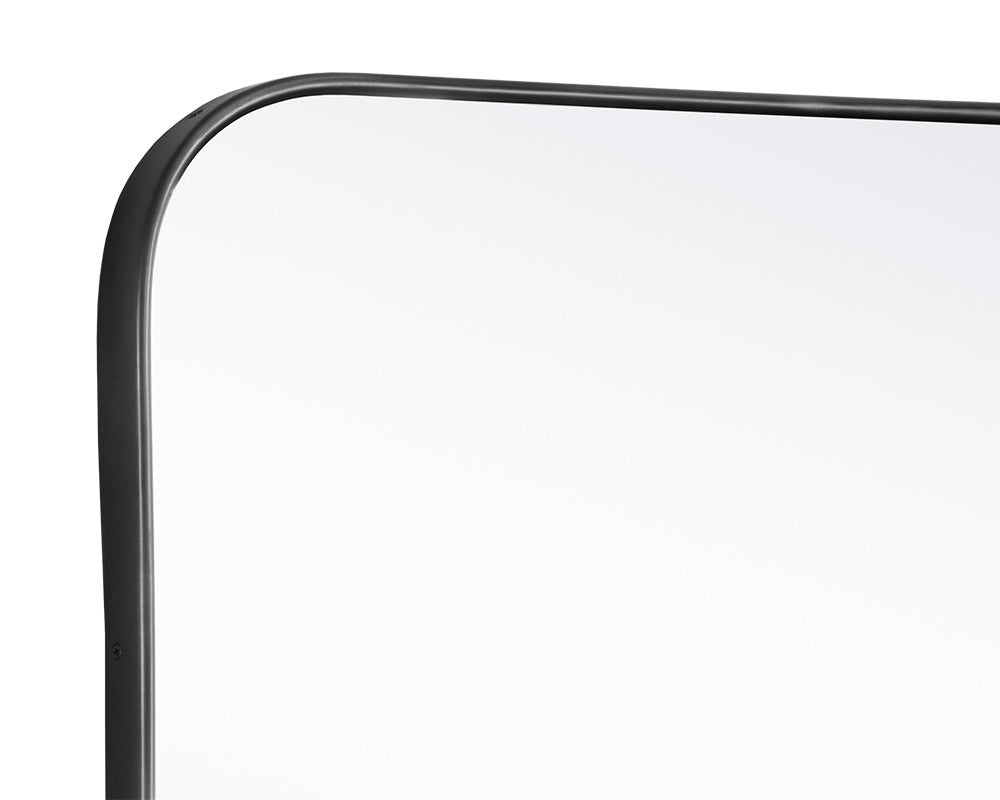 Calabasas Wall Mirror - Black | Sunpan Furniture - 109070