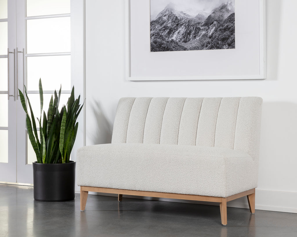 Kosovo Banquette - Natural - Copenhagen White | Sunpan Furniture - 111497