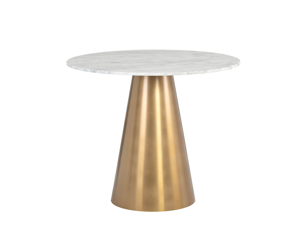 Damon Bistro Table - Gold - 35.5" | Sunpan Furniture - 104426