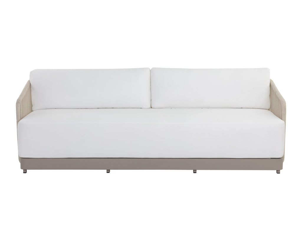 Allariz Sofa - Greige - Stinson White | Sunpan Furniture - 109652