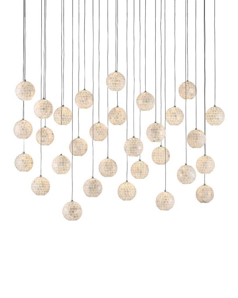 Currey & Co Finhorn 30-Light Linear Multi-Drop Pendant | 9000-0721