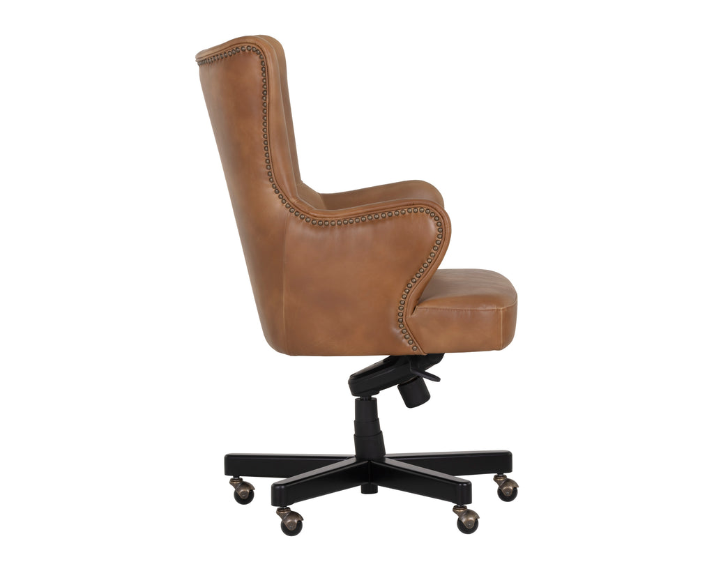 Hubert Office Chair - Tobacco Tan | Sunpan Furniture - 107526