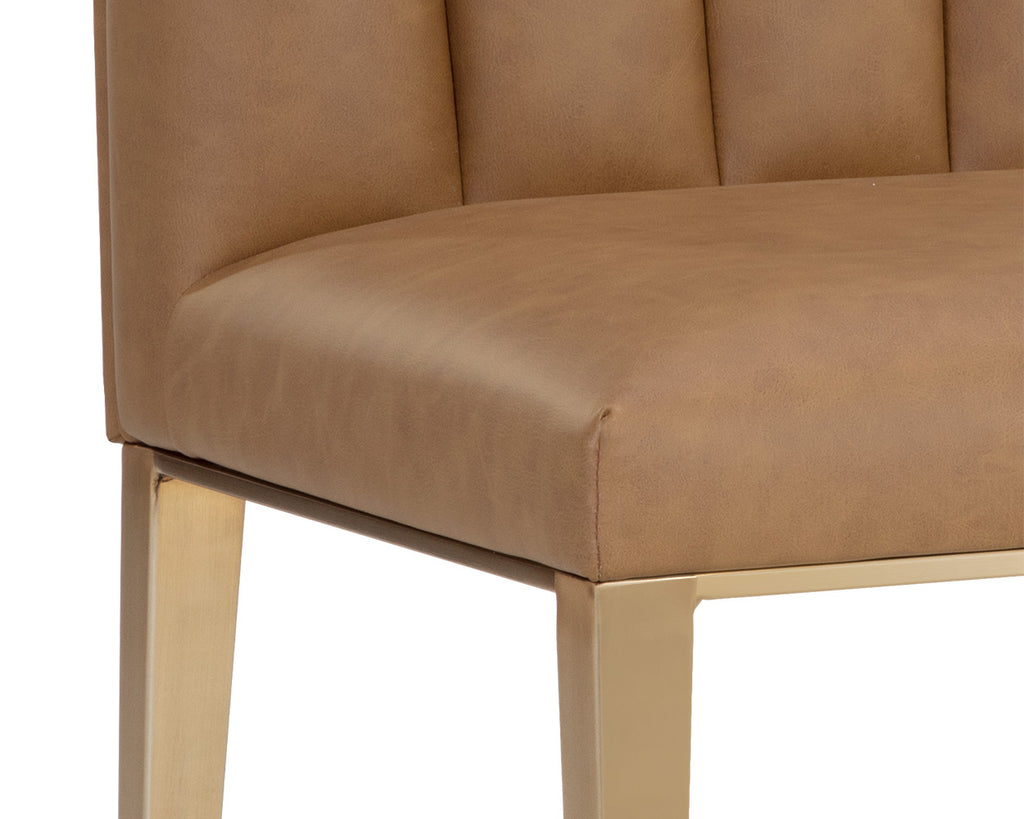 Wilbur Dining Chair - Milliken Cognac | Sunpan Furniture - 111429