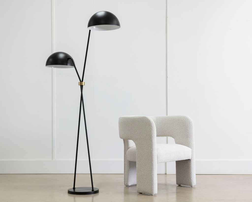 Faven Floor Lamp - Black | Sunpan Furniture - 107941