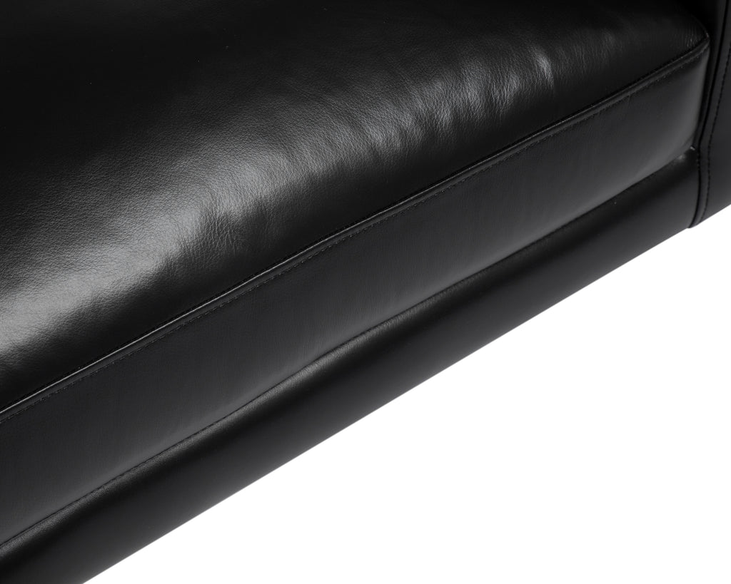 Rogers Armchair - Cortina Black Leather | Sunpan Furniture - 110577