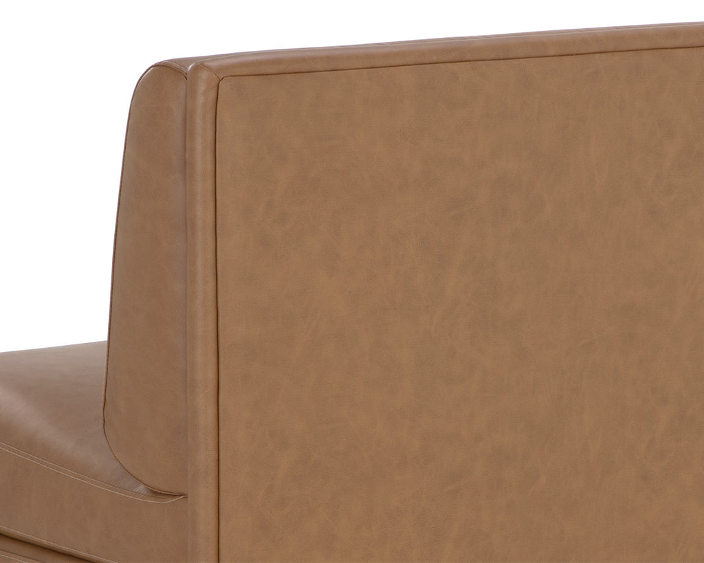 Radcliff Banquette - Milliken Cognac | Sunpan Furniture - 111254