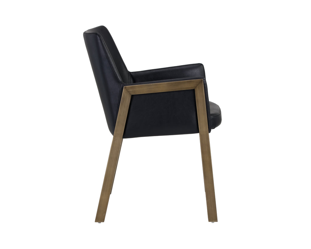 Bernadette Dining Armchair - Bravo Black | Sunpan Furniture - 105284