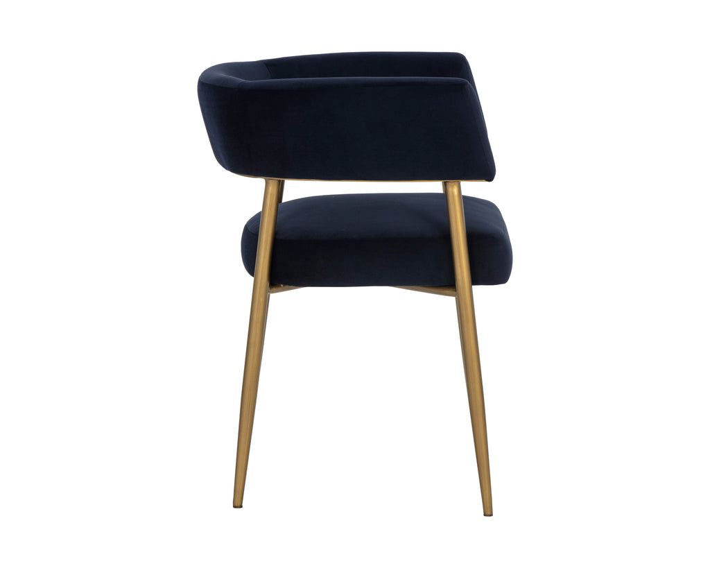 Maestro Dining Armchair - Abbington Navy | Sunpan Furniture - 106493