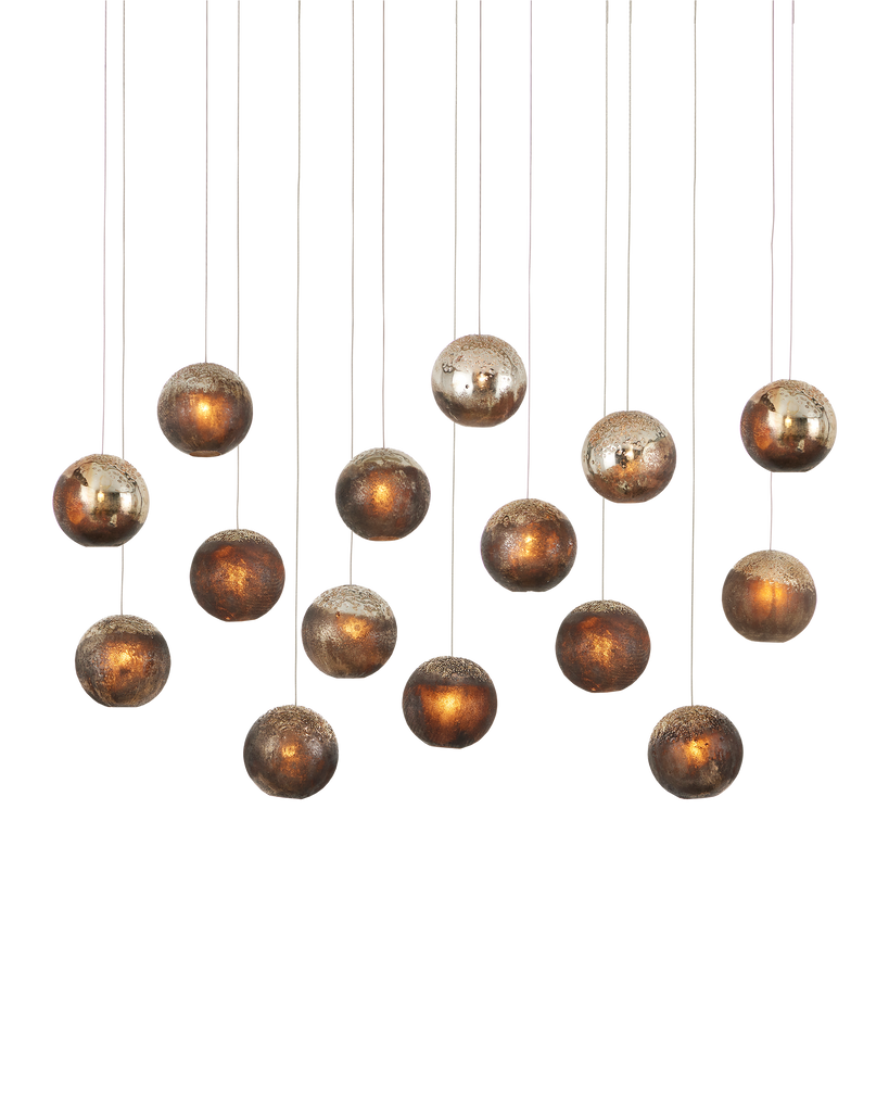 Currey & Co Pathos 15-Light Linear Multi-Drop Pendant | 9000-1016