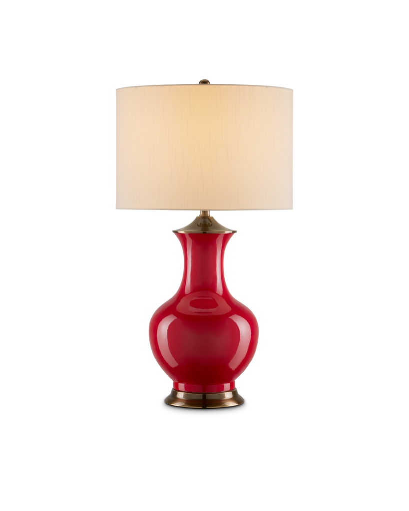 Currey & Co Lilou Red Table Lamp | 6000-0840